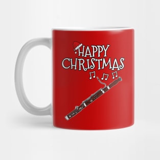 Christmas Bassoon Bassoonist Musician Santa Hat Xmas 2022 Mug